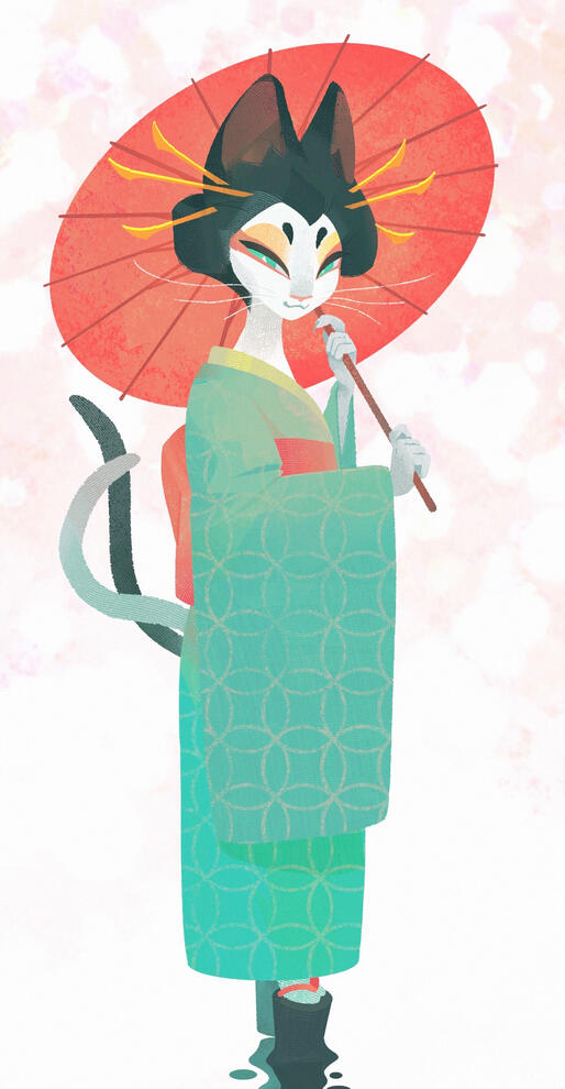 Neko Maiko for Character Design Challenge